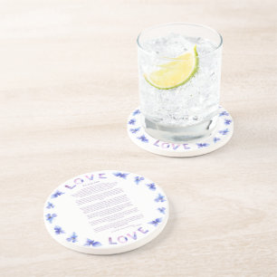 Desiderata Hydrangea by Max Ehrmann Coaster