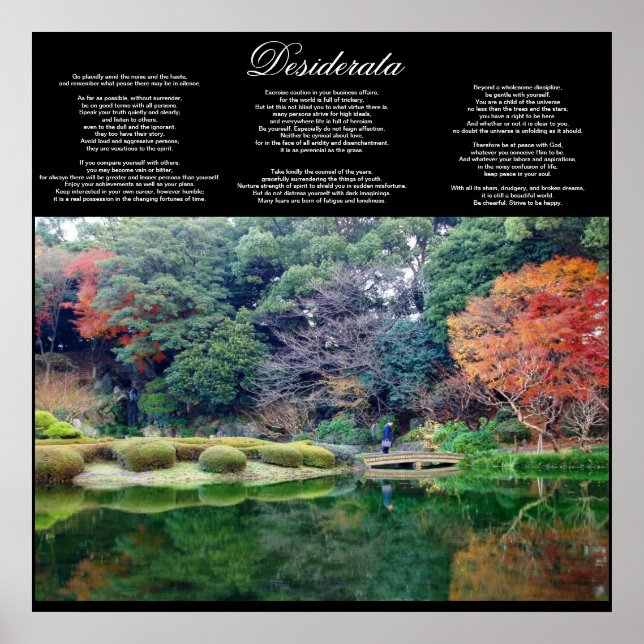 desiderata inspirational poster FROM 8.99 (Front)