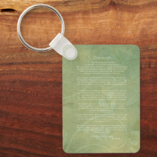 Desiderata keychain