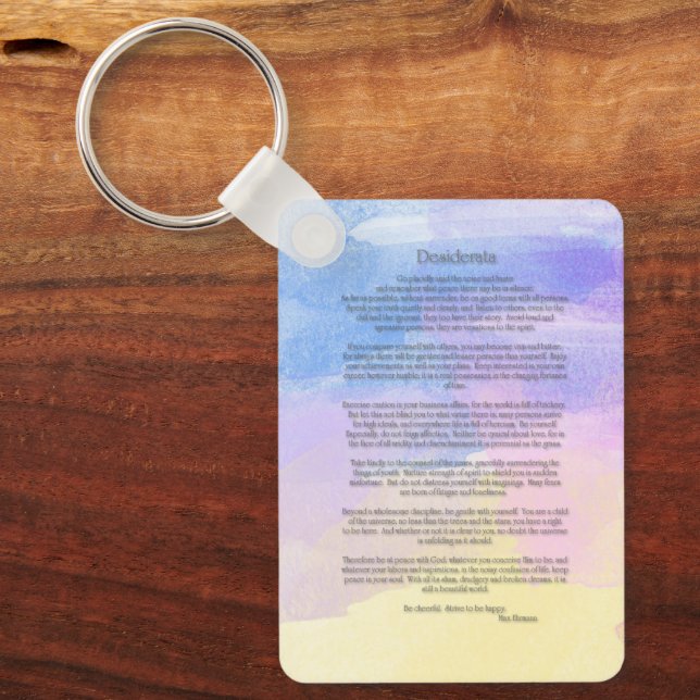 Desiderata  keychain (Front)