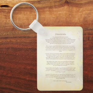 Desiderata  keychain