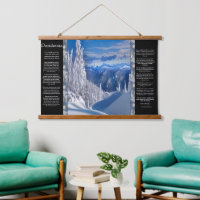 Desiderata Majestic Snow Top Mountain View 