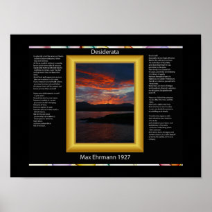 DESIDERATA Océan SunRising Affiches