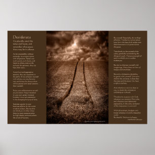 Desiderata on Been and Gone in Sepia Poster