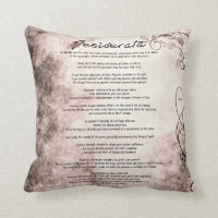Desiderata on Vintage Floral Faux Parchment