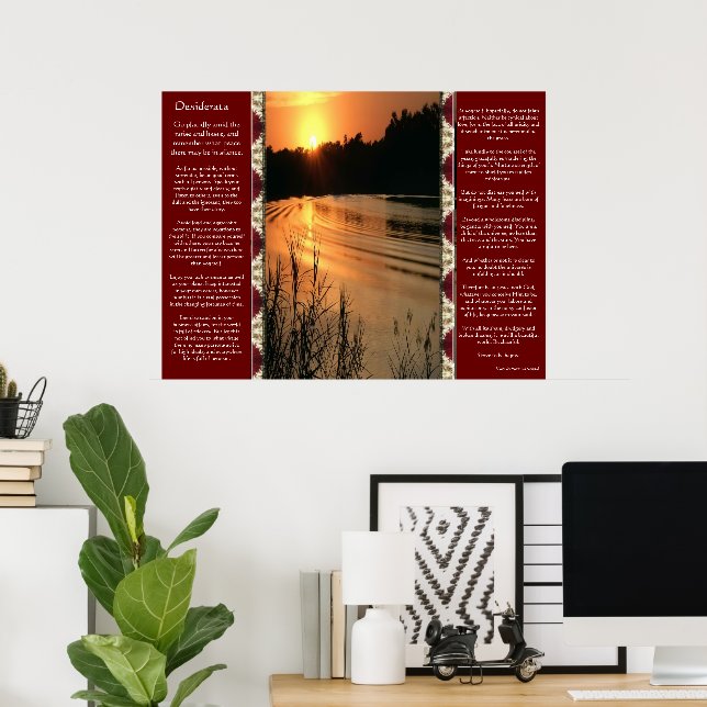 Desiderata Orange SunSet Posters (Bureau à domicile)