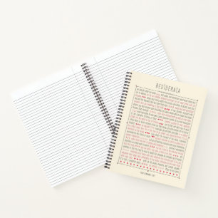 Desiderata - Personalized Notebook
