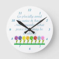 Desiderata Poem Pretty Peace Flowers