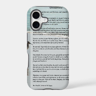 Desiderata Poem - Seagull on the Beach Scene