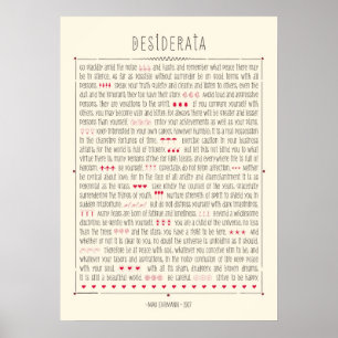 Desiderata Poster