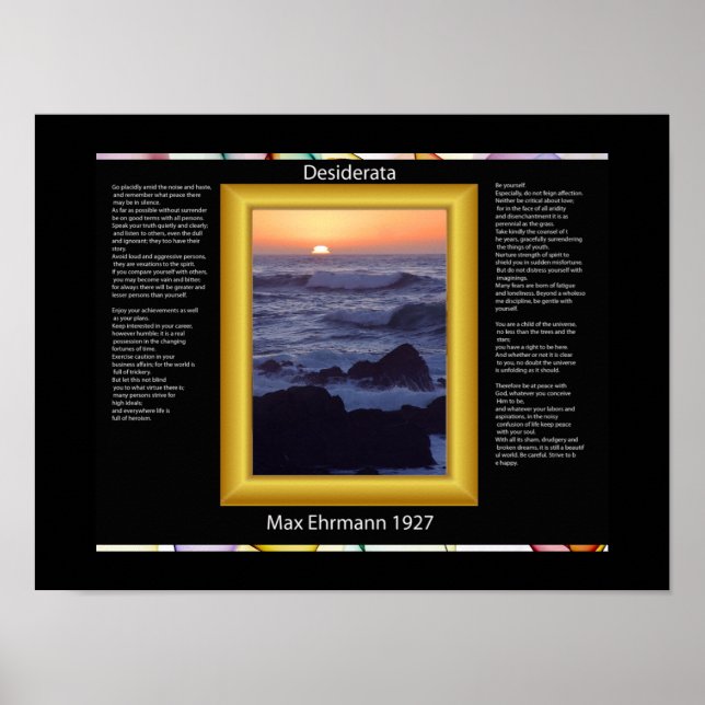 DESIDERATA Rocks Affiches (Devant)