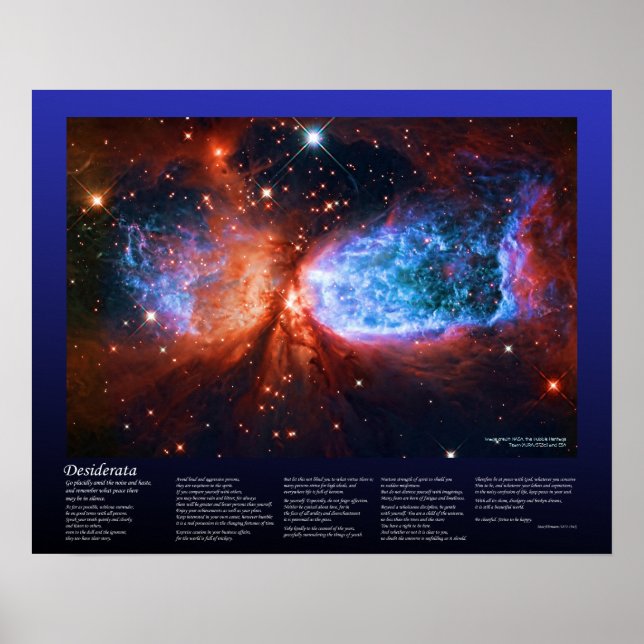 Desiderata - Star Birth in Cygnus, The Swan Poster (Front)
