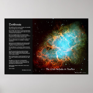 Desiderata - The Crab Nebula in Taurus Poster