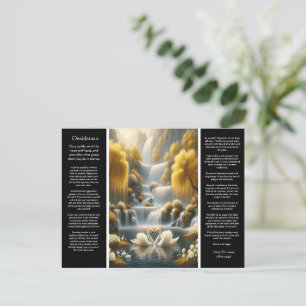Desiderata Valley's Heart, Swan's Embrace Postcard
