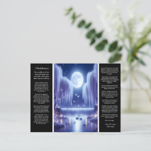 Desiderata Waterfall: Luminous Willow Heart Postcard