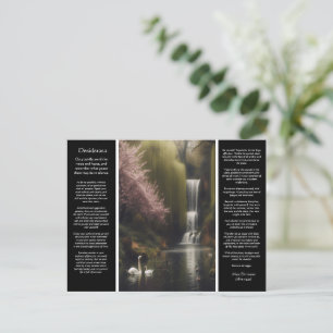 Desiderata Waterfall: Romance in Woodland Bloom Postcard