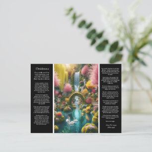 Desiderata Waterfall: Stone Cascade, Floral Haven Postcard