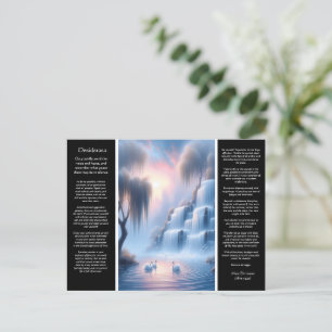 Desiderata Waterfall's Calm Pastel Hues Postcard