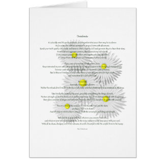 Desiderata with Daisies