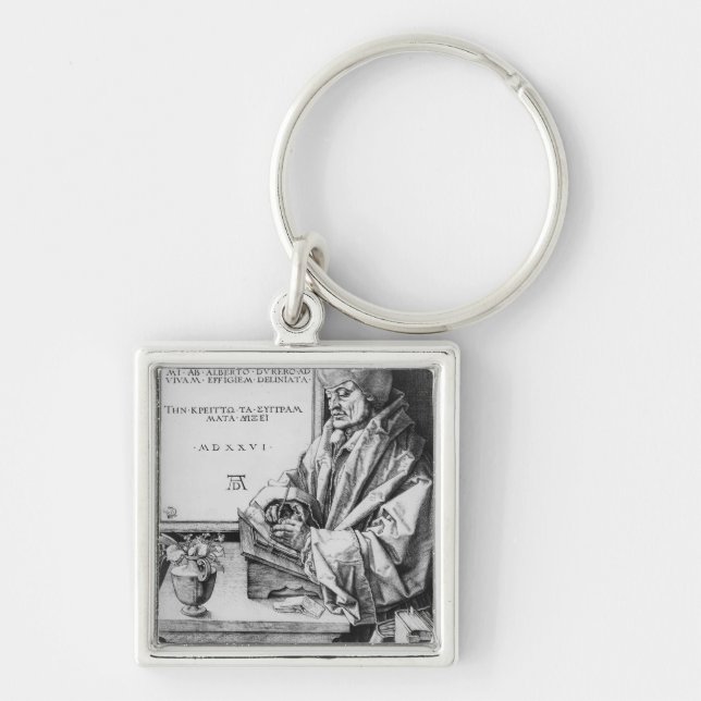 Desiderius Erasmus  of Rotterdam, 1526 Keychain (Front)