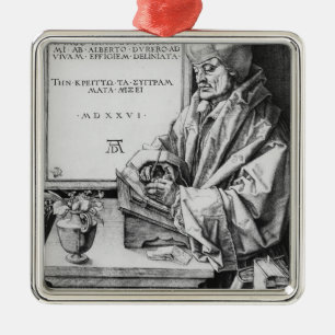 Desiderius Erasmus of Rotterdam, 1526 Metal Ornament
