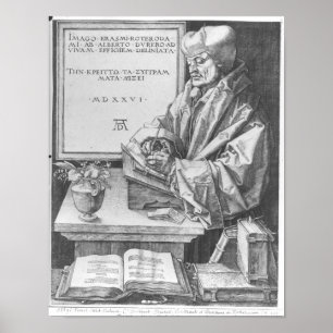 Desiderius Erasmus of Rotterdam, 1526 Poster