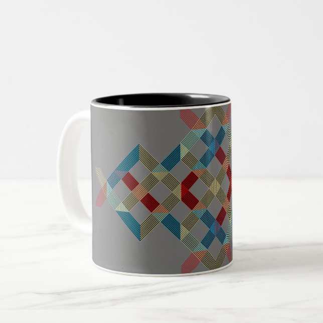 DESIGN 07 Two-Tone COFFEE MUG (Front Left)