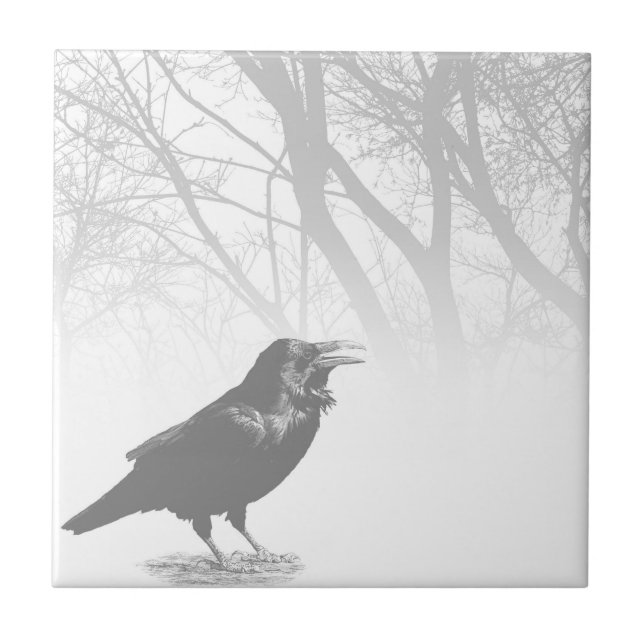 Design 12 Crow Raven Tile (Front)