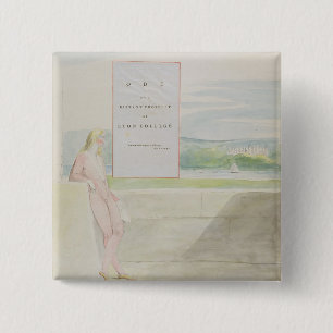 Design 13 for 'Ode on a Distant Prospect of Eton C 2 Inch Square Button