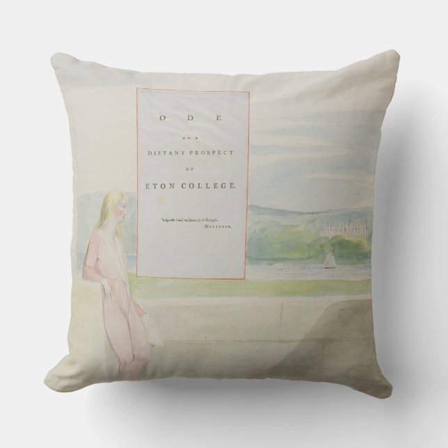 Design 13 for 'Ode on a Distant Prospect of Eton C Throw Pillow (Front)