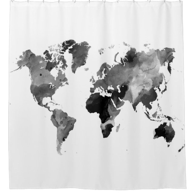 Design 42 World Map Grey Scale (Front)