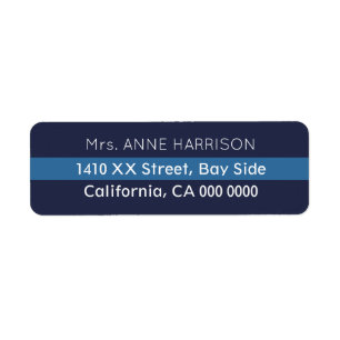 design a blue striped