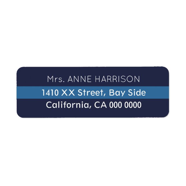 design a blue striped (Front)