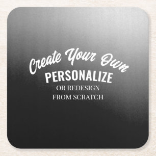 Design a Fully Customized Square Paper Coaster