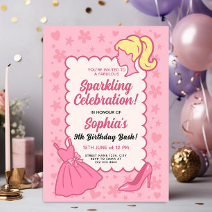 Design a Glamourous Sparkling Birthday Invitation