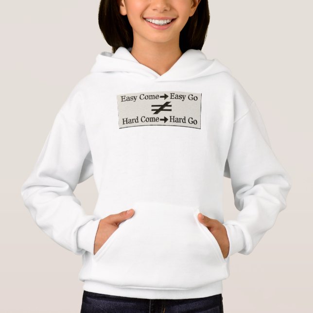 Design About Easy Work And Hard Work Relationship  (Front)