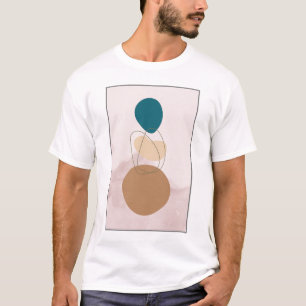 Design Abstrait de T-shirt Boho moderne