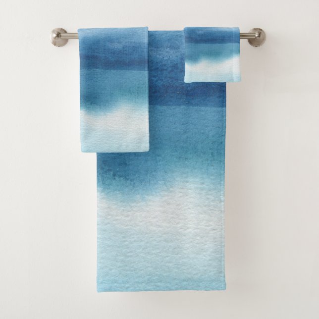 Design Abstrait du lac Watercolor (En situation)