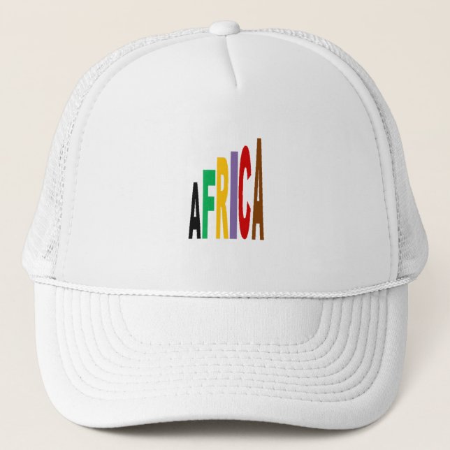 DESIGN AFRICA White Hat Cap (Front)