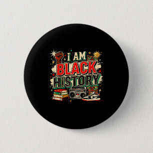 Design Am Black History Culture Pride 2 Inch Round Button