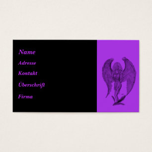 Design Angel noir et violet