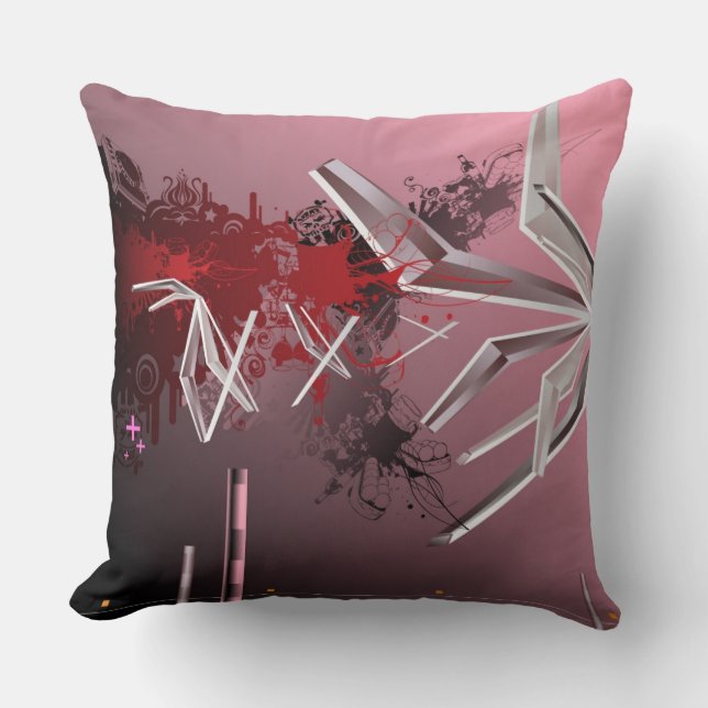 Design Backgrounds Throw Pillow (Front)