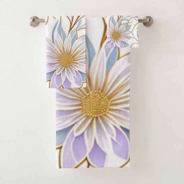 Design Boho tendance, Moderne, Chic, Fleurs, Feuil (En situation)