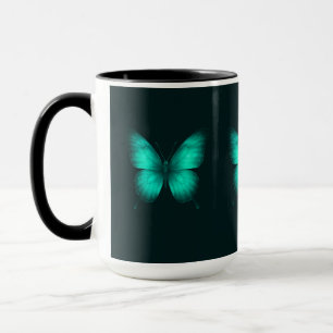 DESIGN BORBOLETTES VERDES Caneca Combo Mug