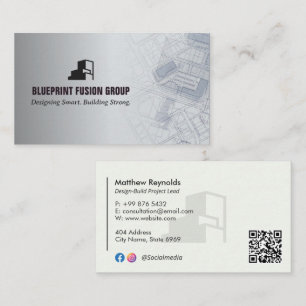 Design-Build Firms Business   Grey Minimalist Card