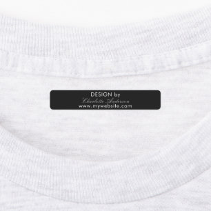 Design by name black white script business