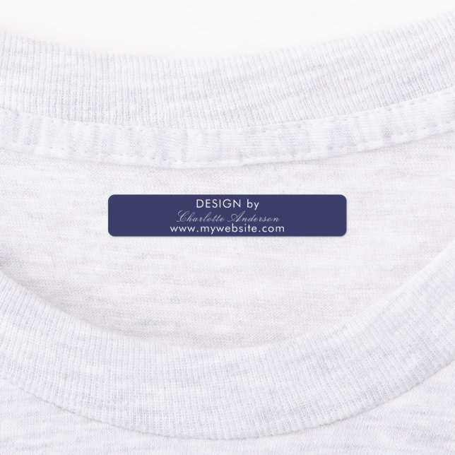 Design by name navy blue white script business (Affixed)