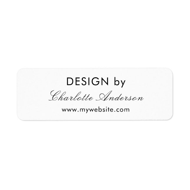 Design by name white business entrepreneur (Front)