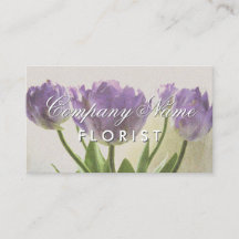 Design carte de visite fleuriste élégant avec fleu