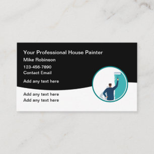 Design Carte de visite tendance Maison Peintre